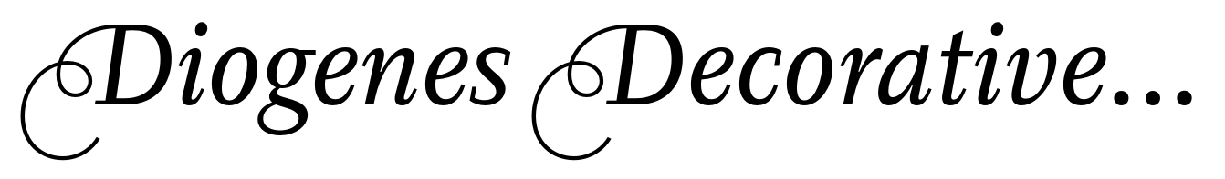 Diogenes Decorative Regular Italic 2